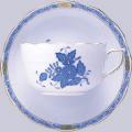 ヘレンド　アポニーブルー　ティーカップ&ソーサー724　　洋食器の創美