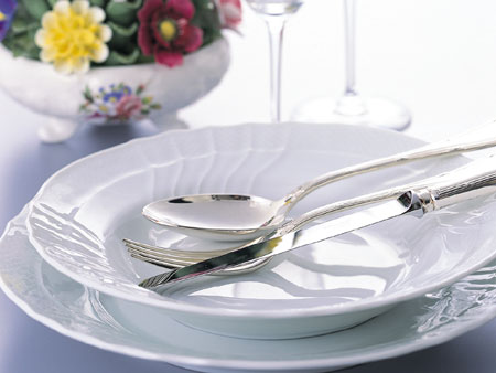 リチャードジノリ　ベッキオホワイト　スープ&ディナー450　　洋食器の創美